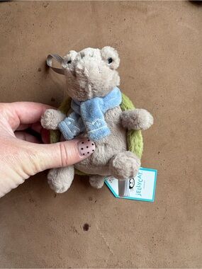 EUC JellyCat Timmy Turtle Decoration.